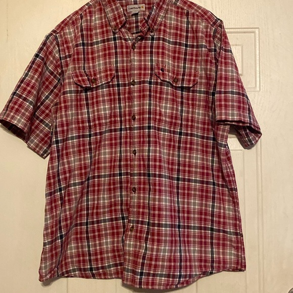 Carhartt Plaid Button‎ Down Shirt - Picture 1 of 5